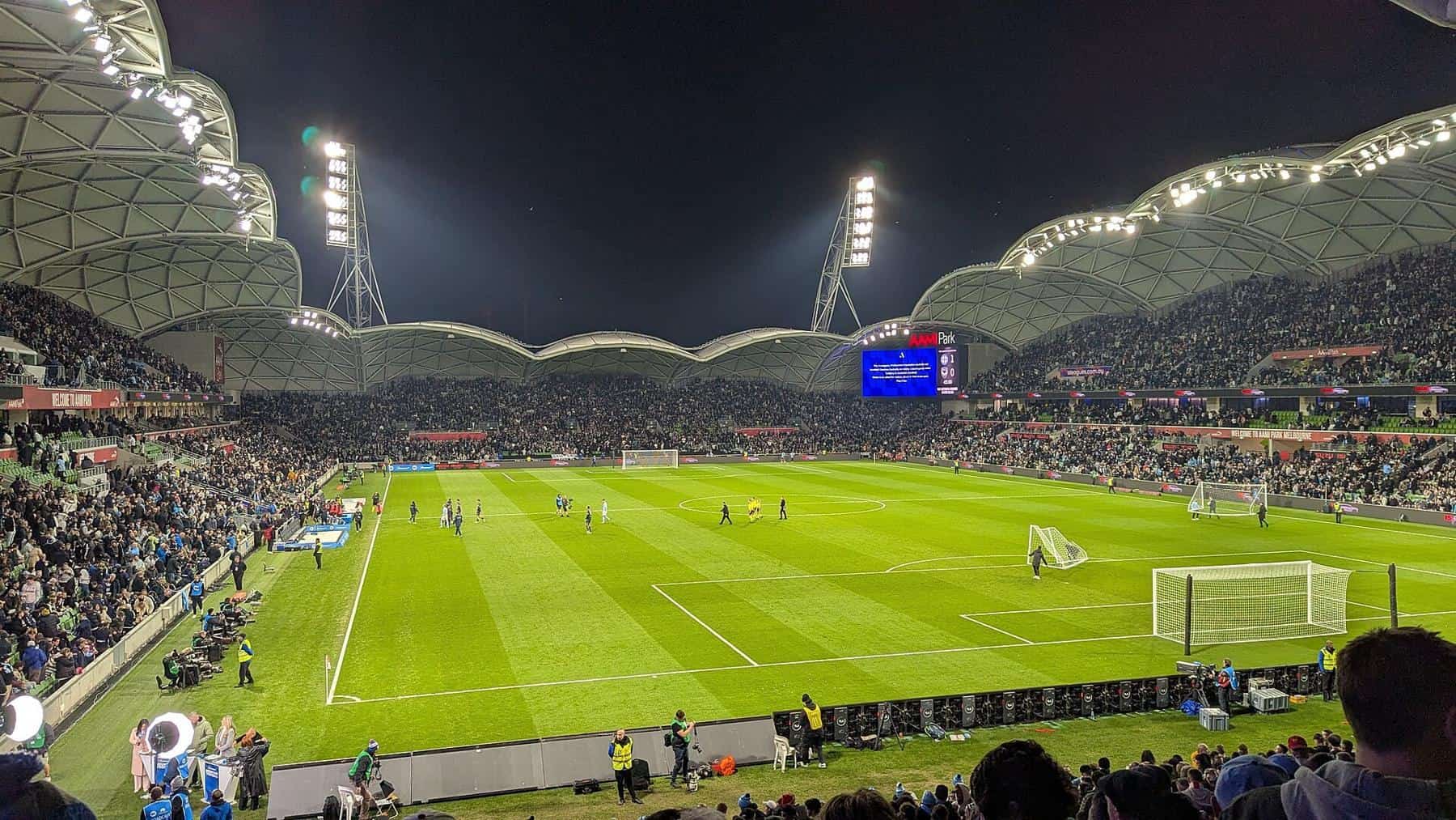 Fans at the 2025 A-League Grand Final between Melbourne City and Melbourne Victory