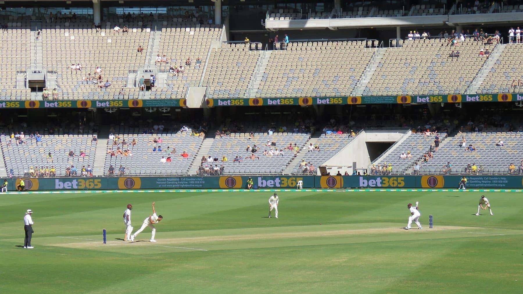 A Test match between Australia and the West Indies at Perth Stadium