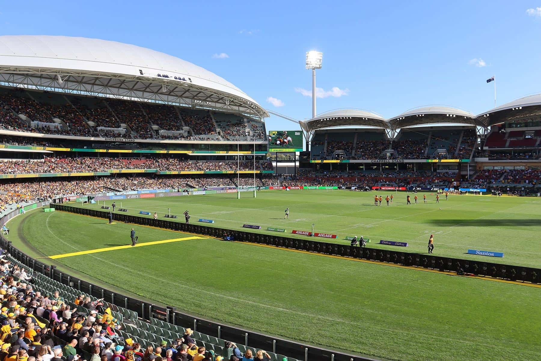 Adelaide Oval hosting the Wallabies against the Springboks in 2022